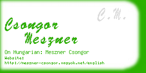 csongor meszner business card